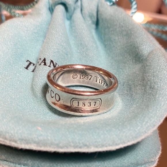 ⚡️SALE⚡️Tiffany & Co. 1837 Sterling Silver Ring - Picture 6 of 9